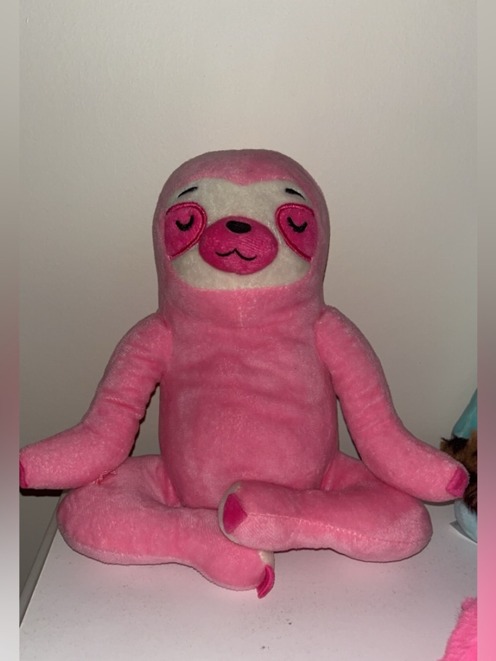 Caravan Soft Toys Pink Yoga Sloth